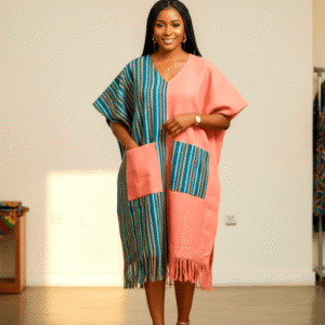Aso-oke midi dress