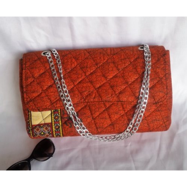 Quilted Ankara Handbag - Image 4