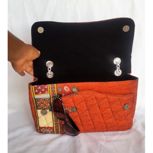 Quilted Ankara Handbag - Image 3