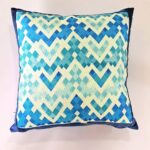 Blue Matrix - Throw Pillow
