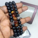 Brown Crown Onyx Bracelet Stack