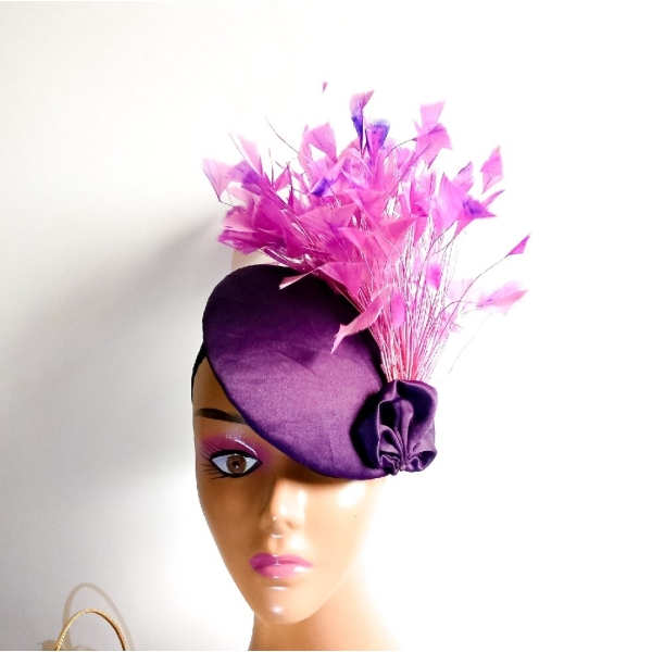Classy Fascinator - Purple