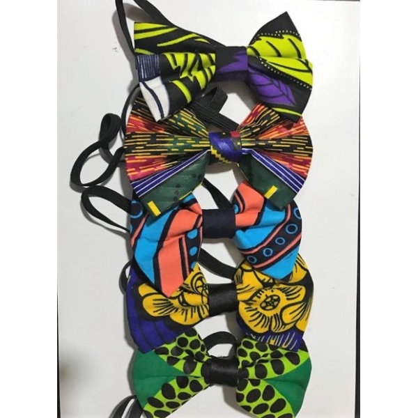 Ankara Bow Ties - Elastic