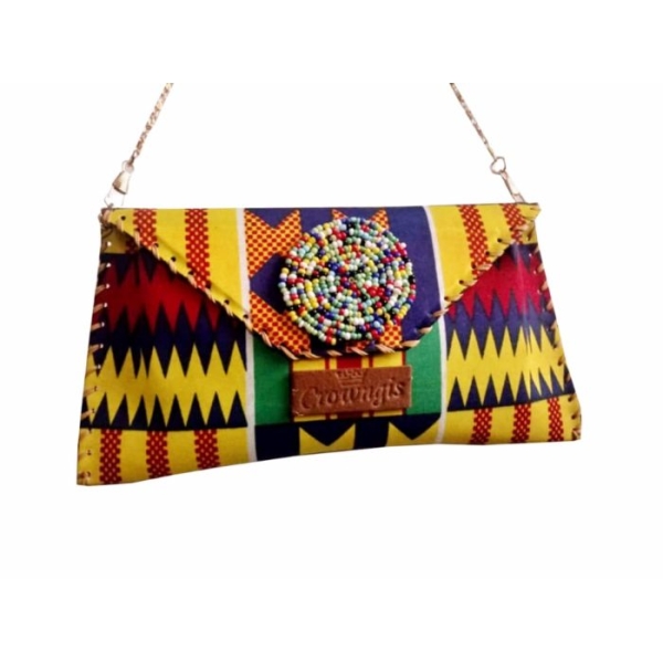 Hand-stitched Ankara Purse