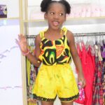 Yellow Ankara Playsuit