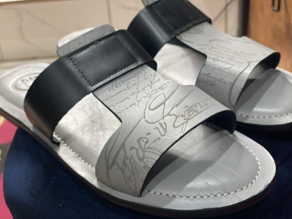 Signature Leather Slides