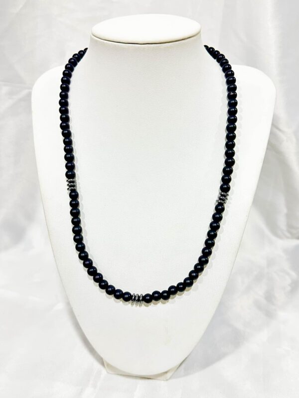 Saucer Onyx Necklace