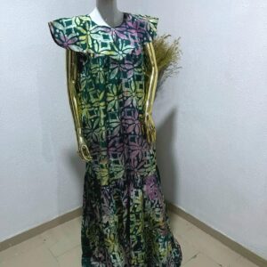Adire maxi dress