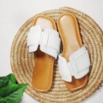 White Leather Slippers