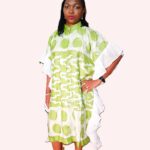 Adire midi dress