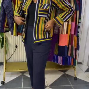 Aṣọyọ̀ Asooke Bomber Jacket