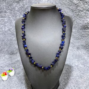 Blue Cut Chipstone Necklace