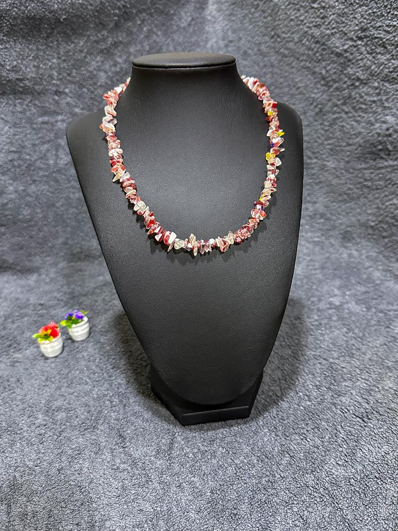 Crystal Scarlet Chipstone Necklace - Image 2