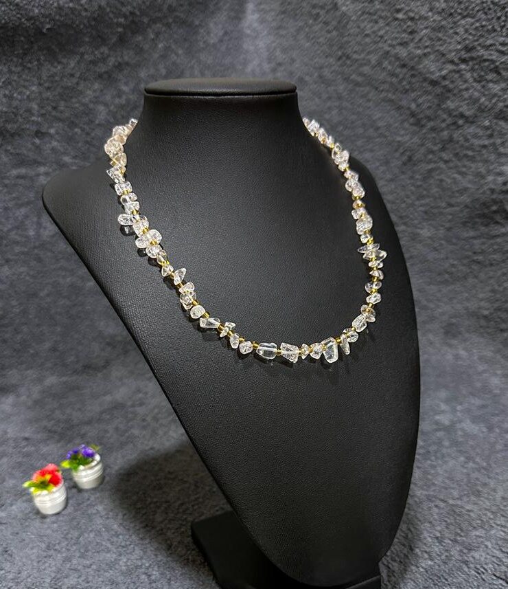 crystal chipstone necklace