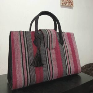aso-oke maxi bag
