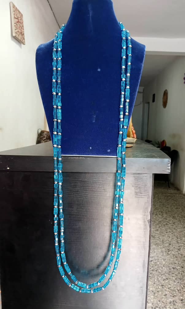 Blue Beaded Necklace