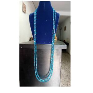 Blue Beaded Necklace And Bracelet