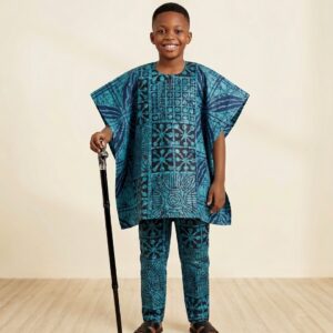 Kids African Batik Two-Piece Set