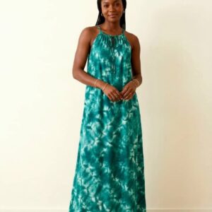 Adire Spaghetti Strap Maxi Dress