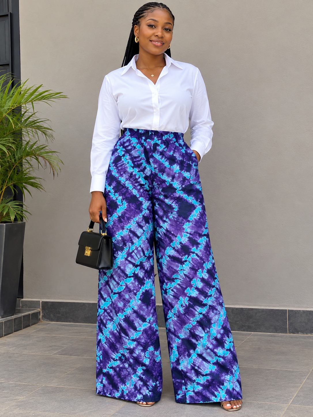 Adire Palazzo Trousers - Image 2