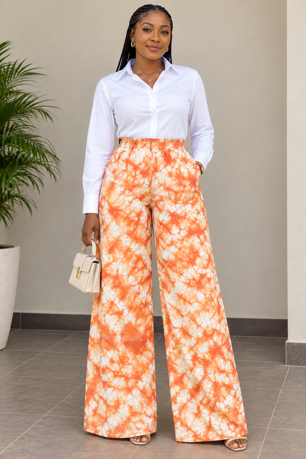 Adire Palazzo Trousers - Image 3