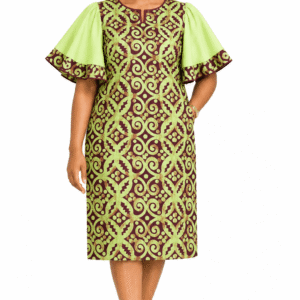 Lime Flare Dress
