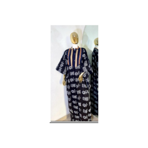 Adire Panel Maxi Dress