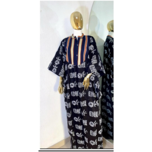 Adire Panel Maxi Dress