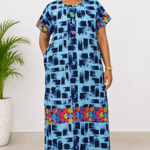 Floral Print Kaftan Dress